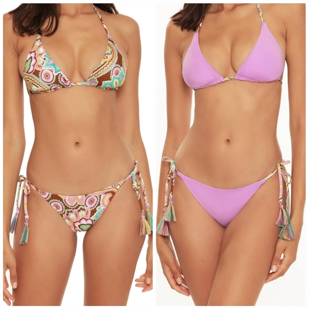 Becca Bikini Bottom Reversible Multi Size Large